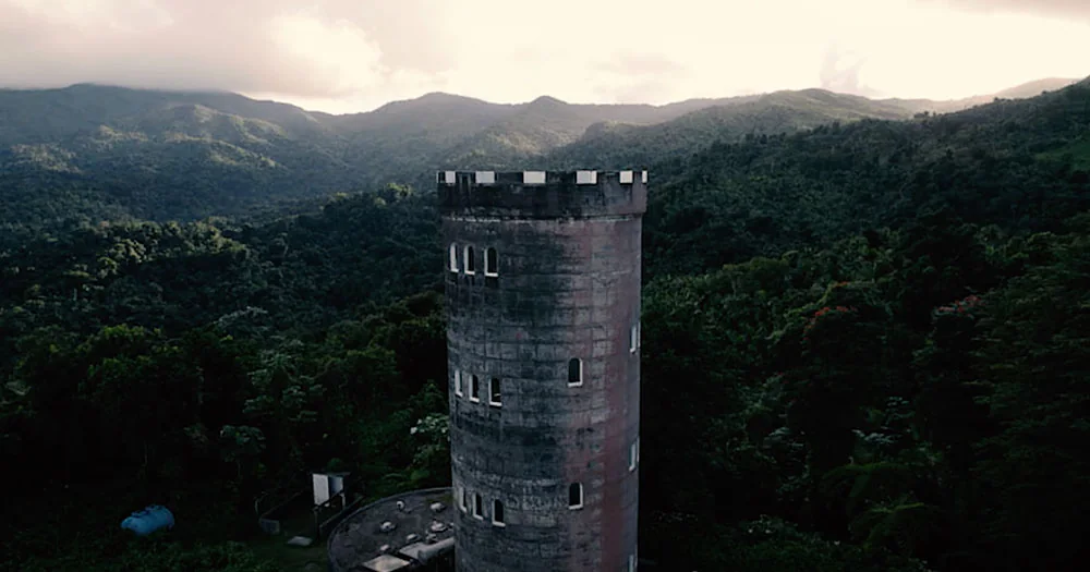 Coastal landscape in Peñuelas, Puerto Rico captured by drone