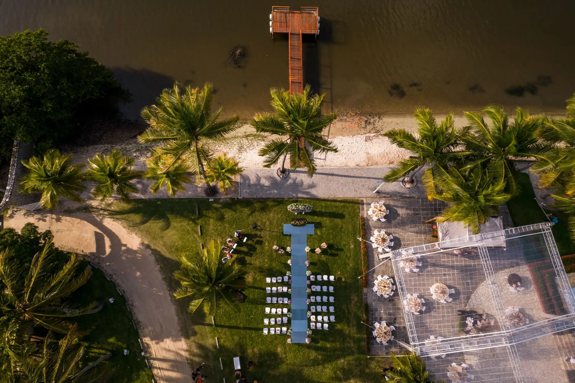 Wedding Venue Drone Marketing photographed from an aerial drone perspective